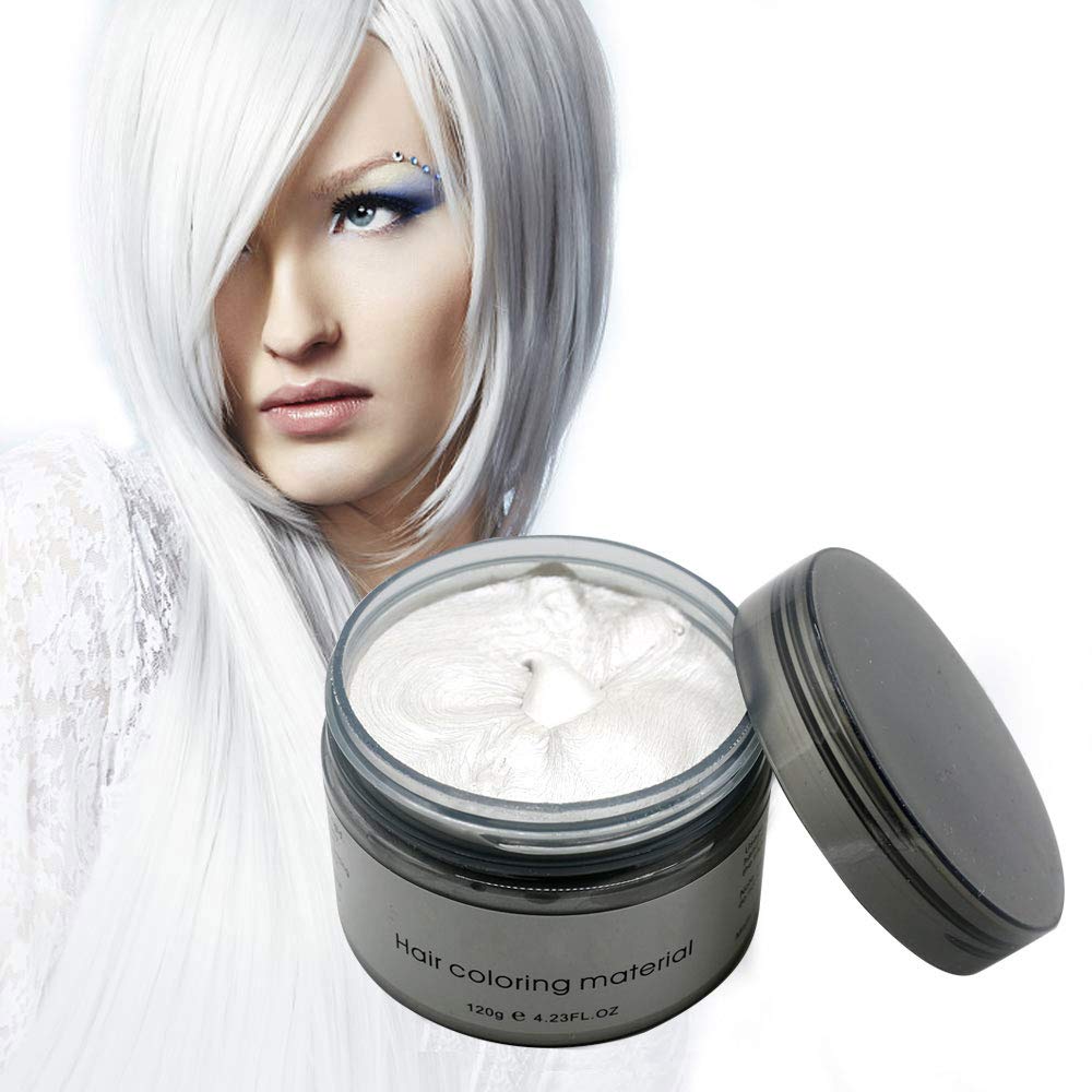 Hair color wax - White - ozard