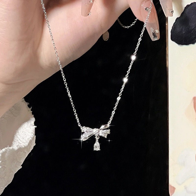 Necklace Bow Tie Pendant - ozard